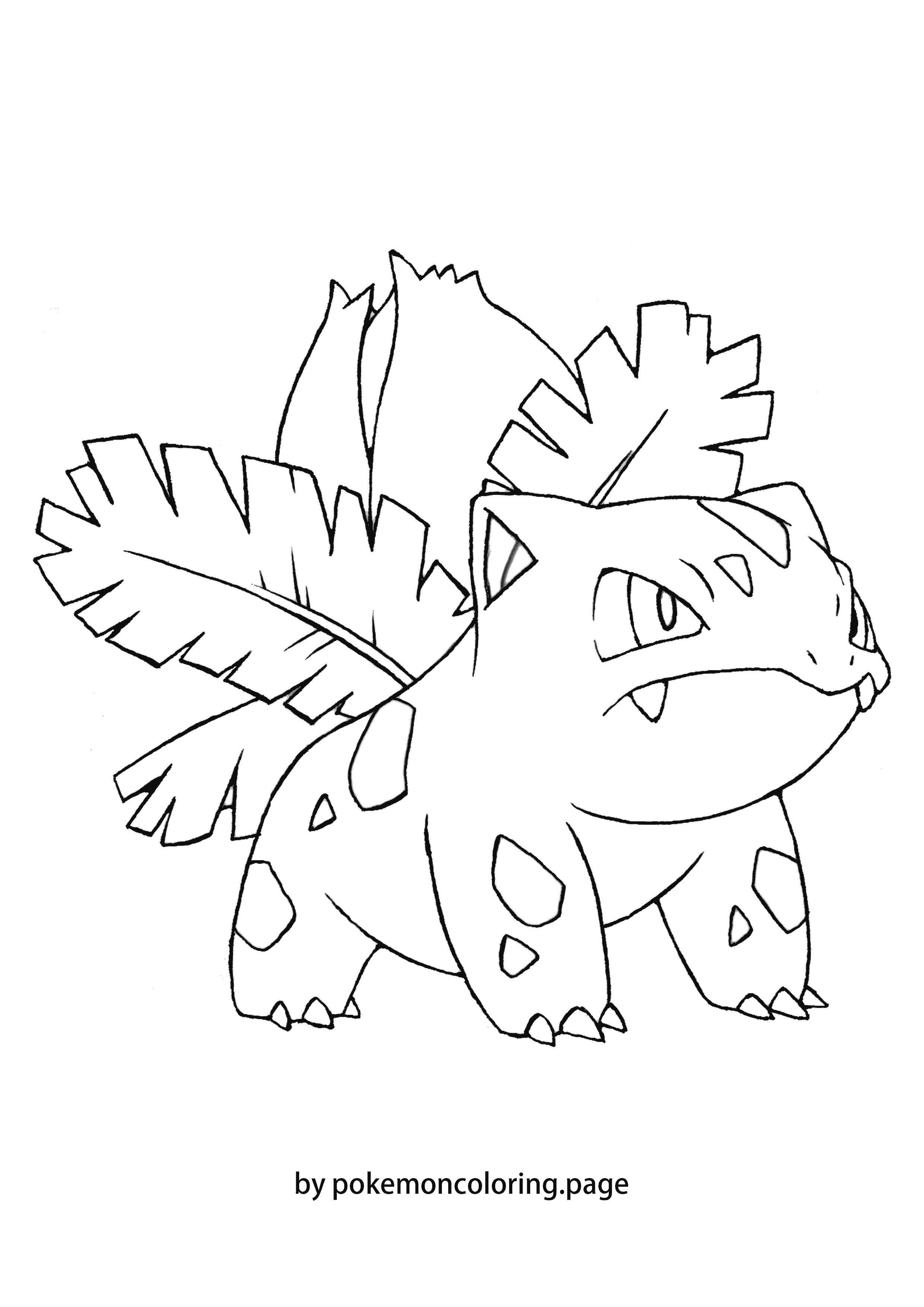 ivysaur coloring page (#1)