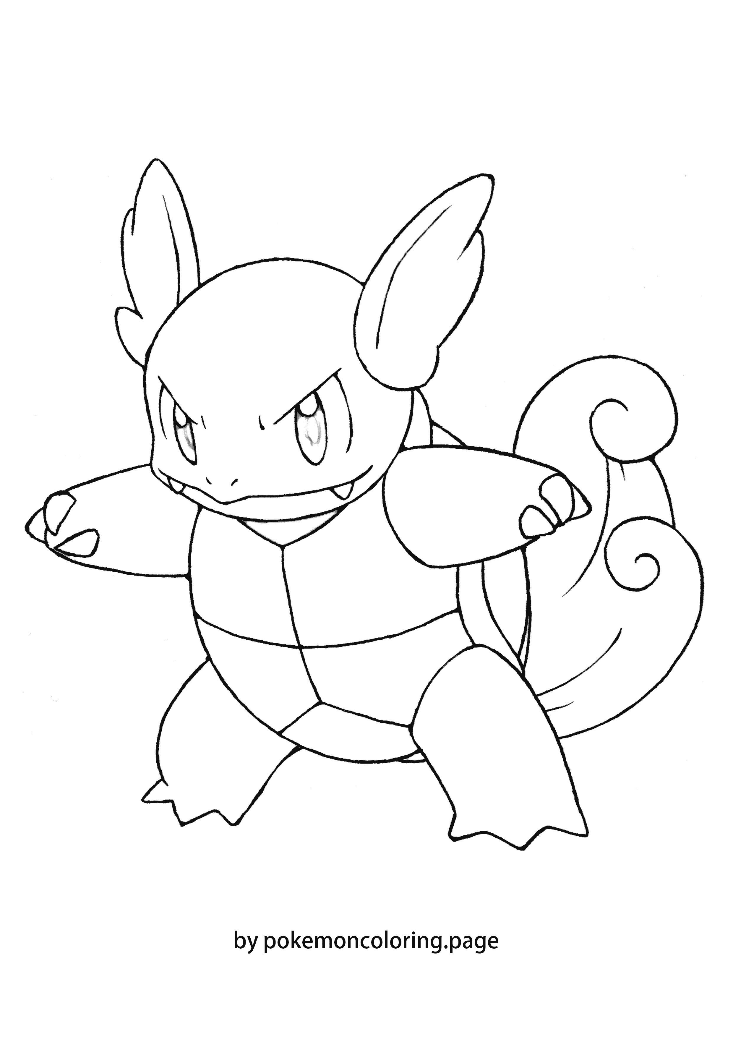 Wartortle coloring page (#1)