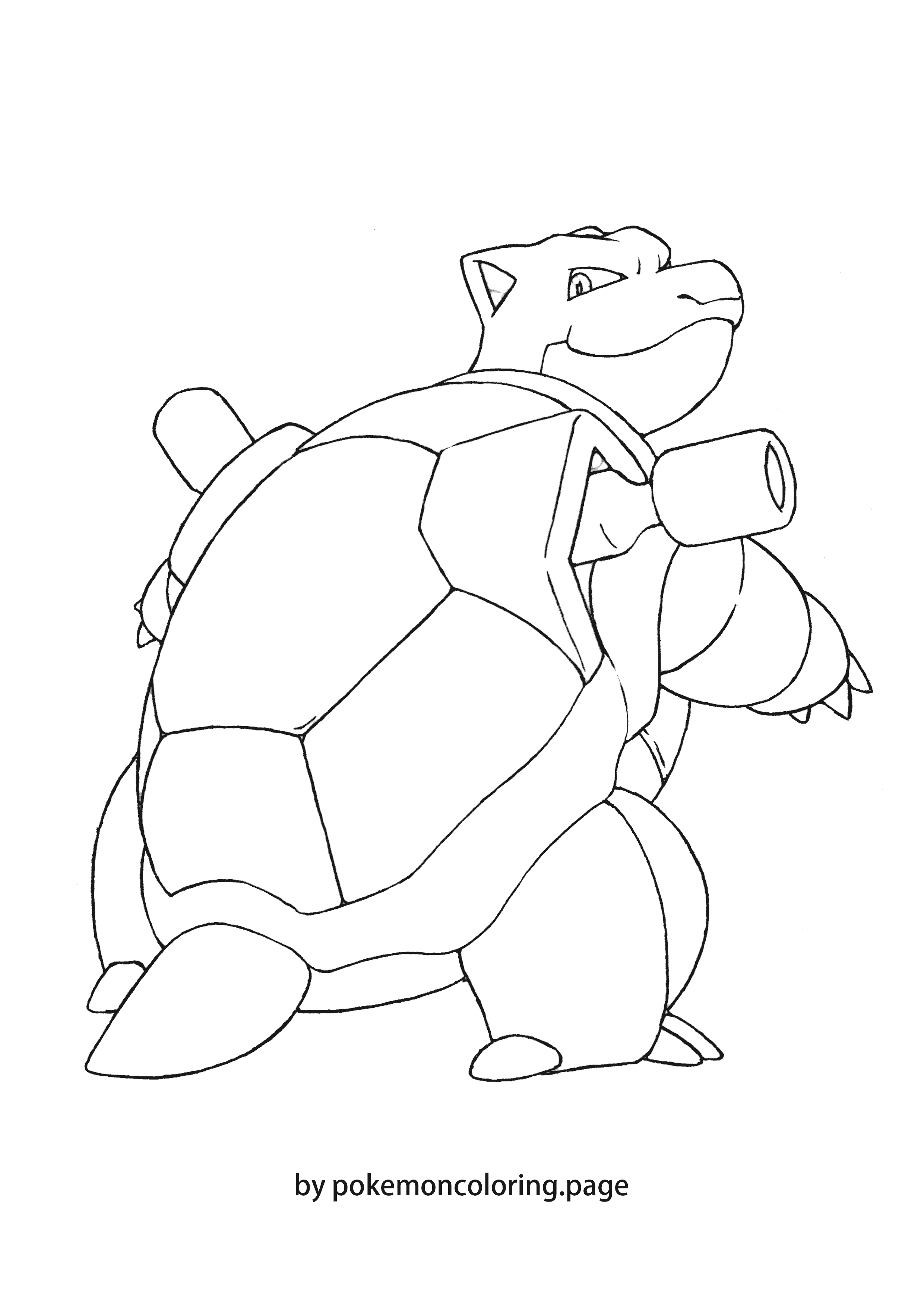 Blastoise coloring page (#1)