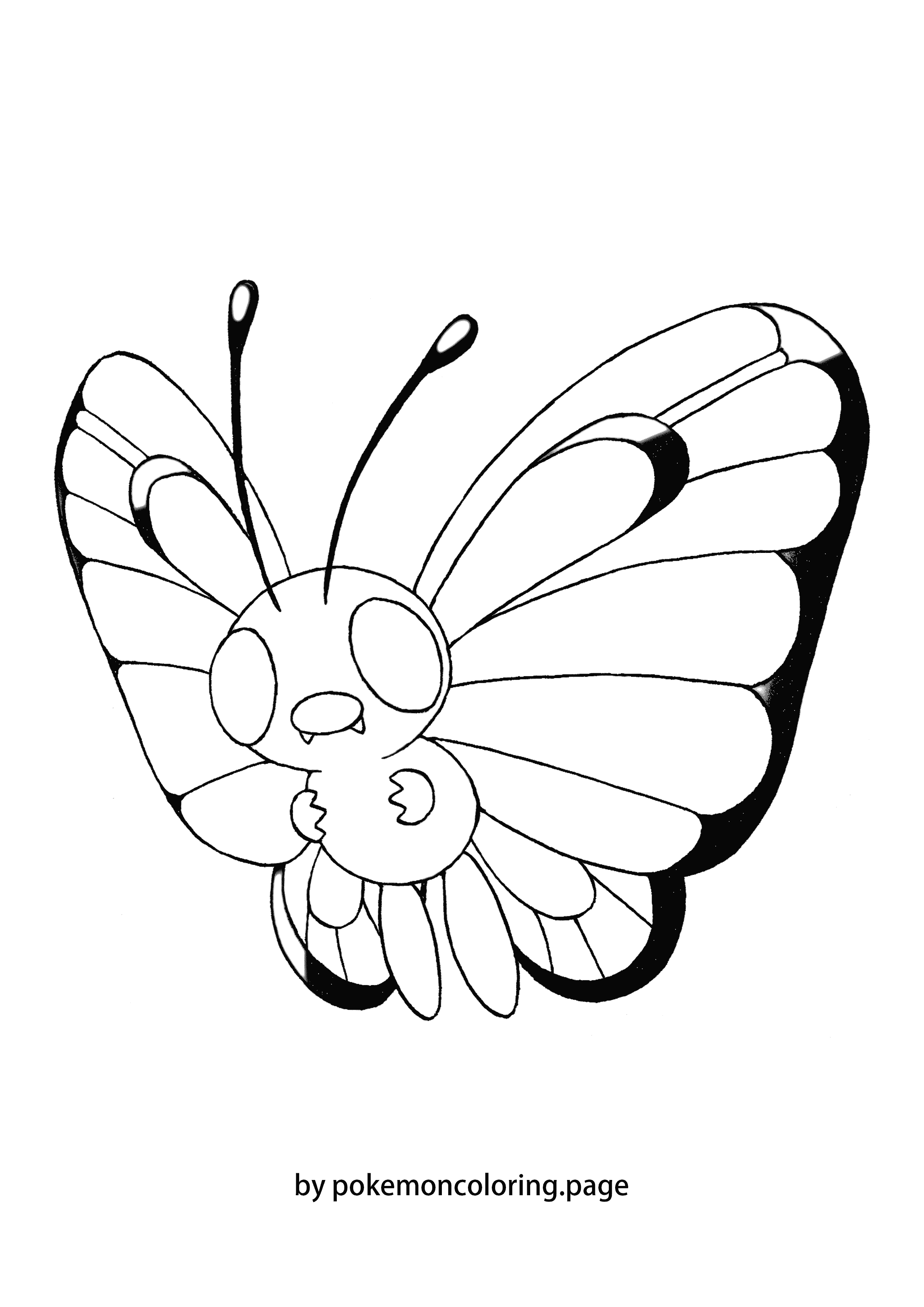 Butterfree coloring page (#1)