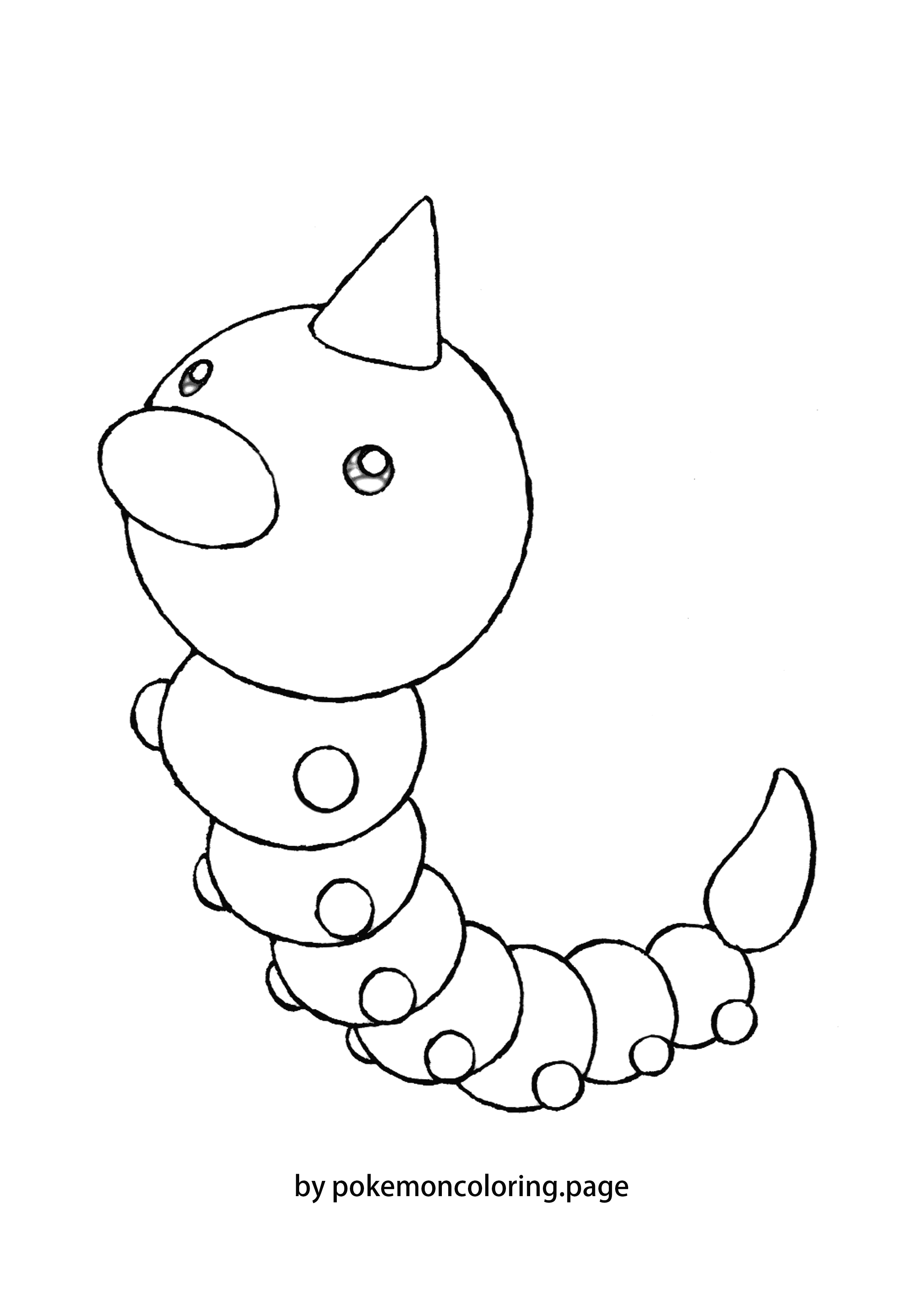 Weedle coloring page (#1)