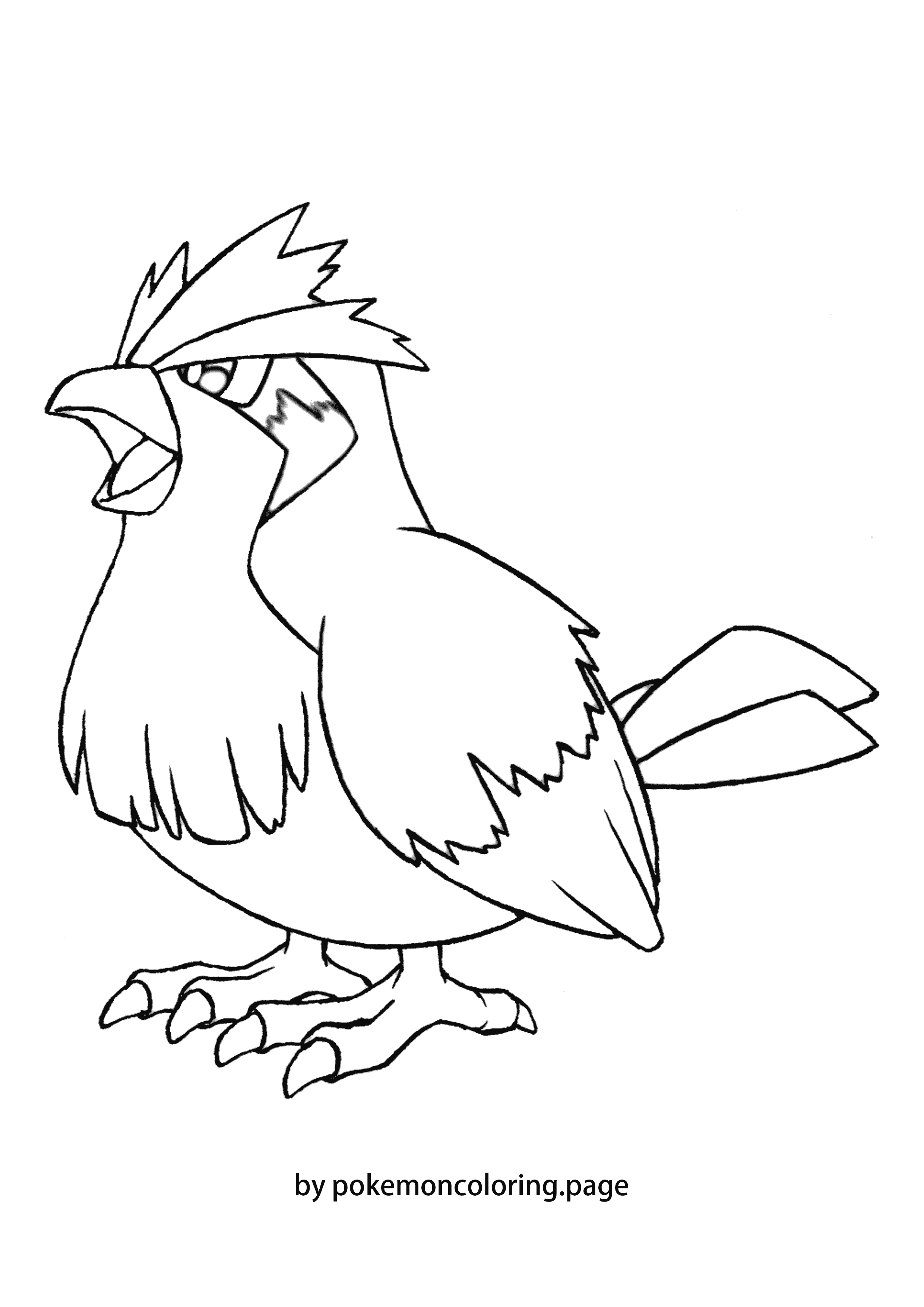 Pidgey coloring page (#1)