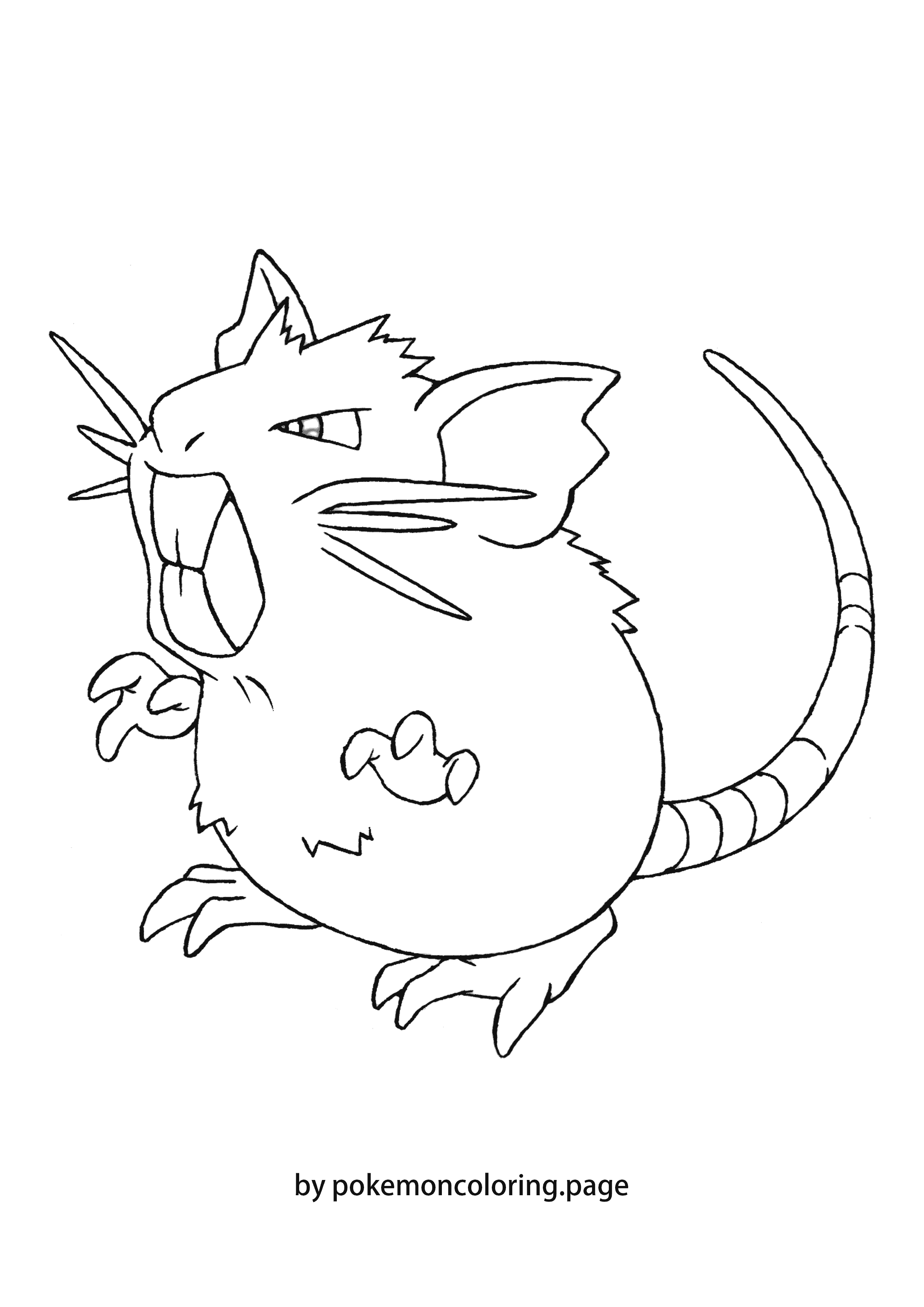 Raticate coloring page (#1)