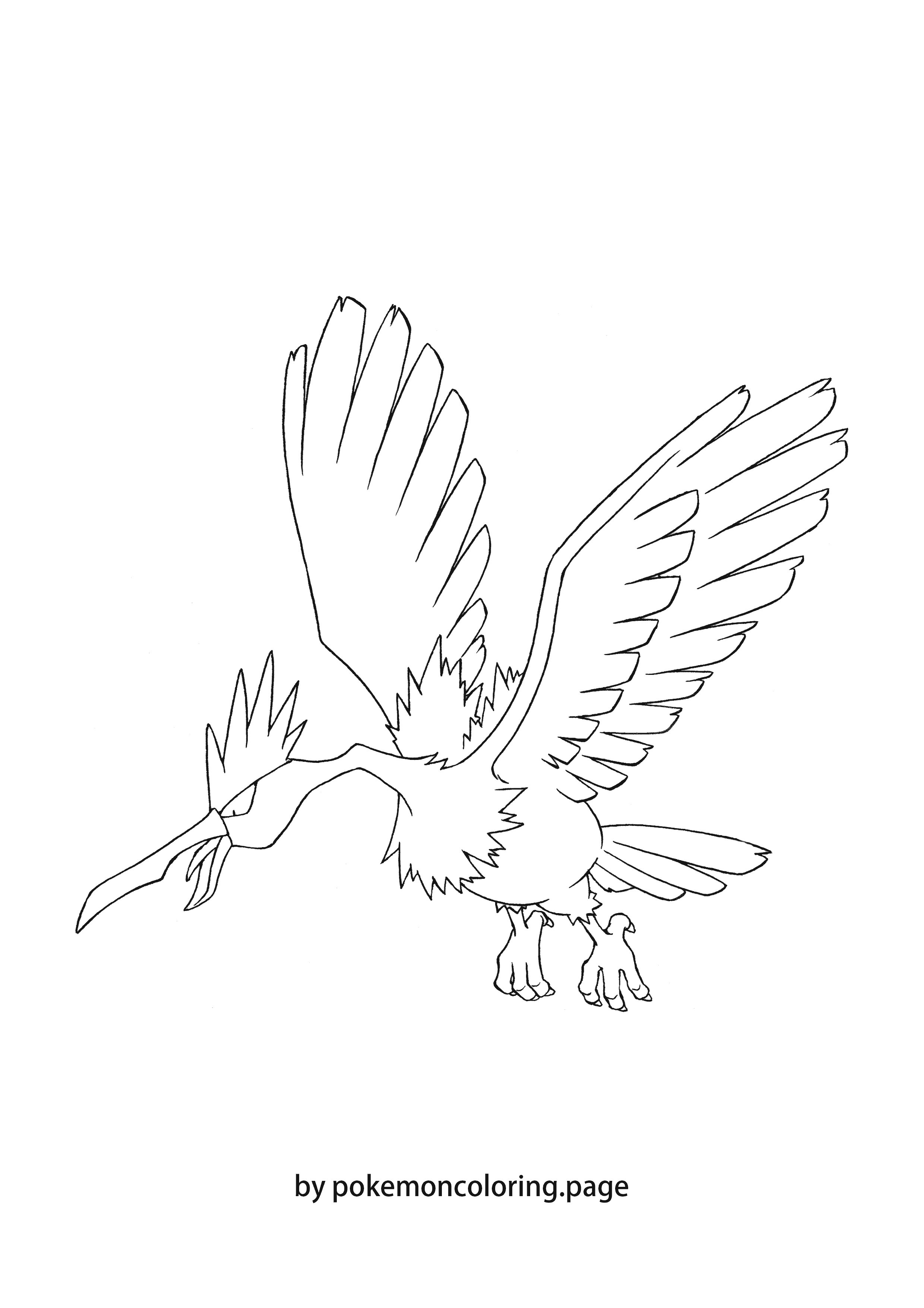 Fearow coloring page (#1)