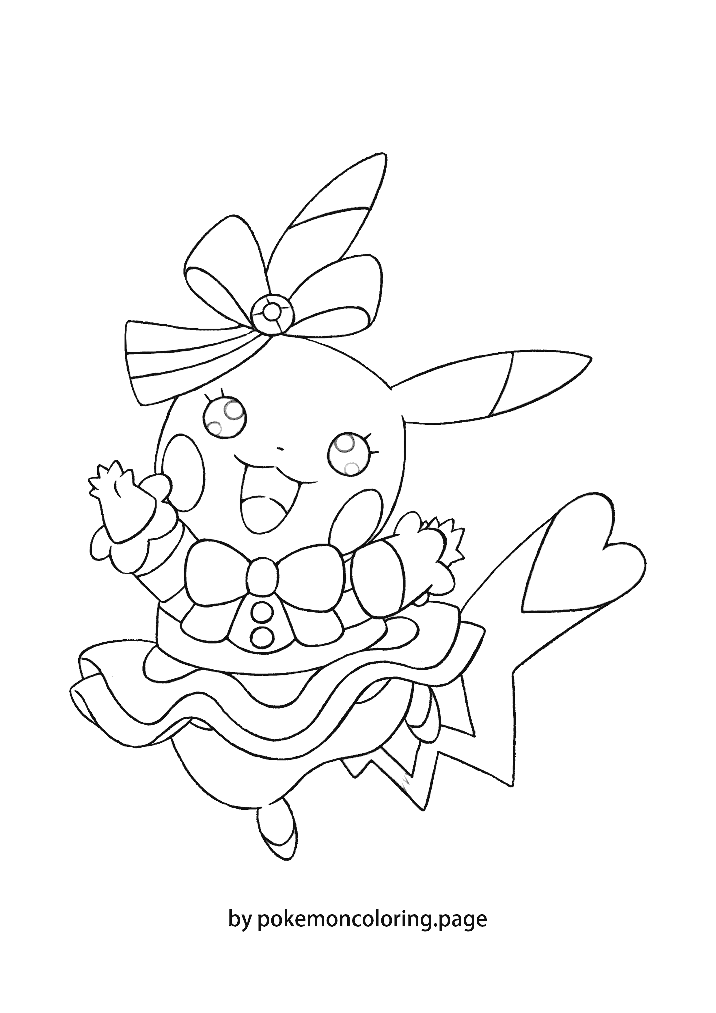 Pikachu coloring page (#6)