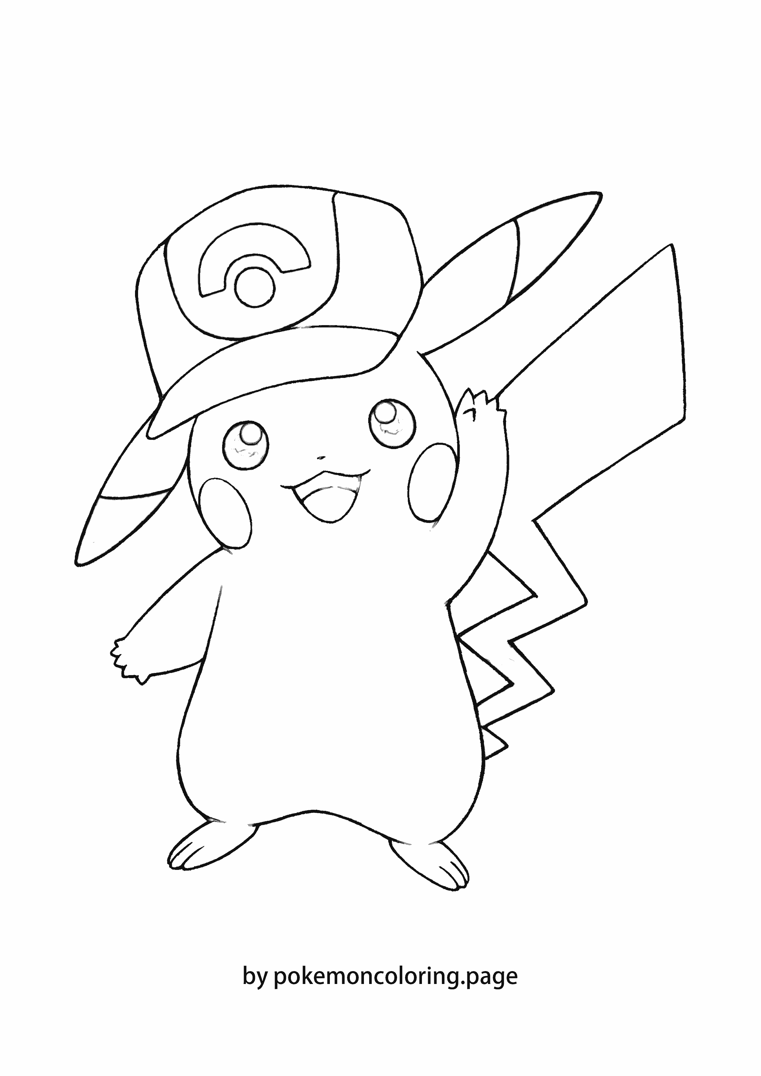 Pikachu Hoenn coloring page (#1)