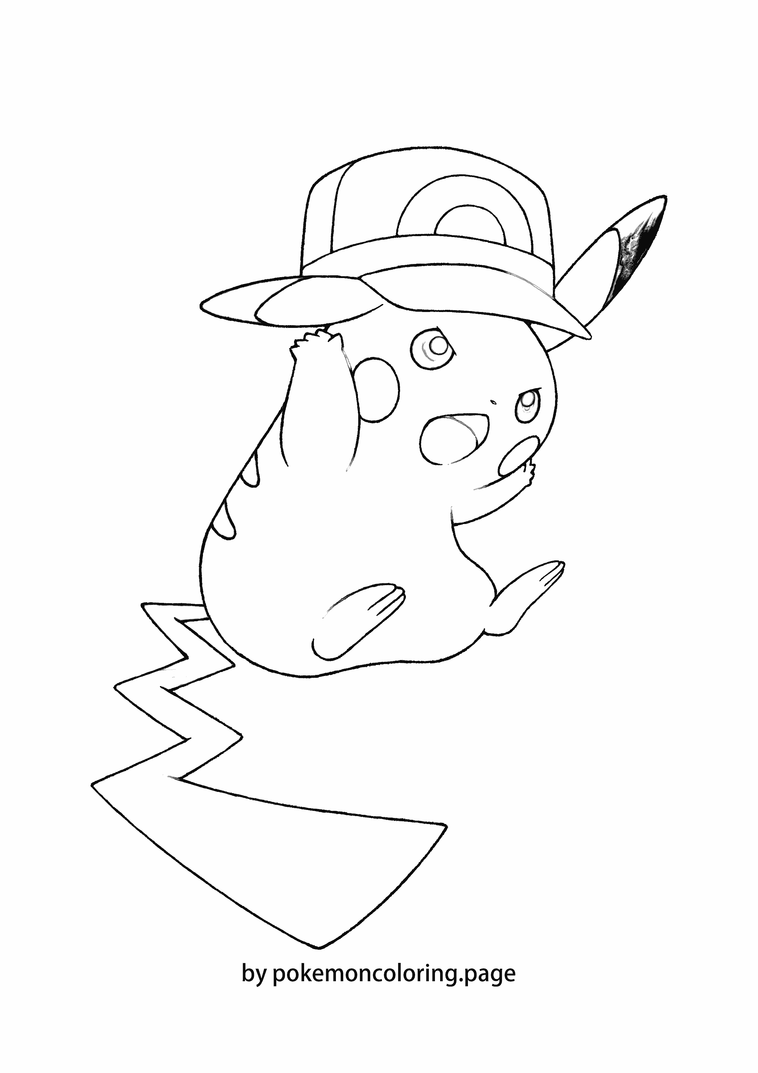 Pikachu Kalos coloring page (#1)