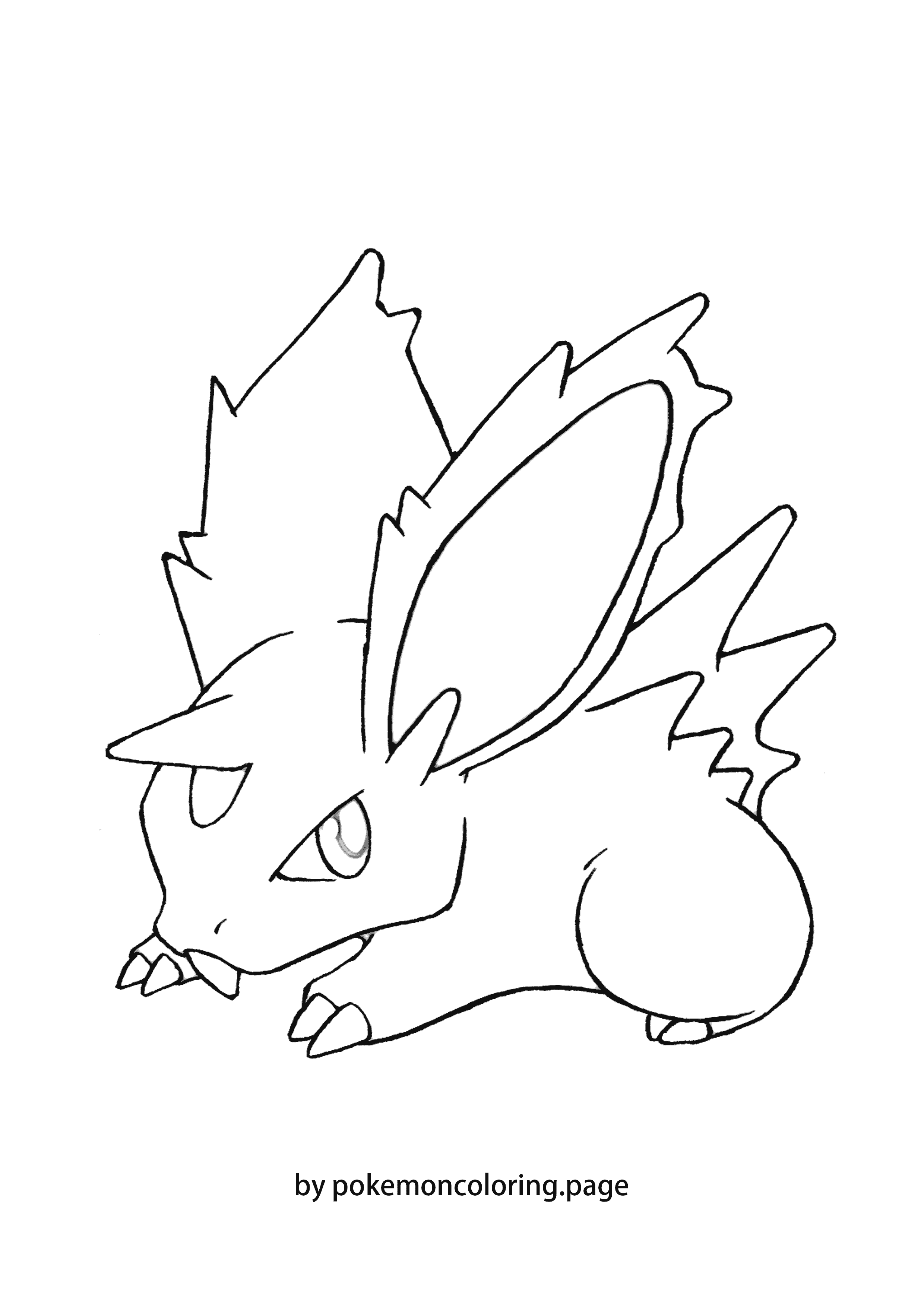 Nidoran coloring page (#2)