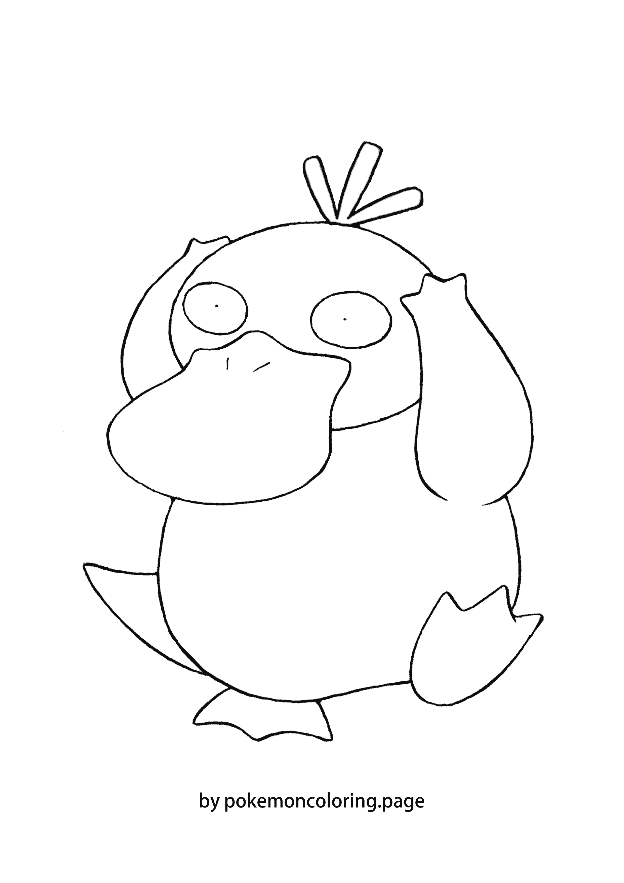 Psyduck coloring page (#1)