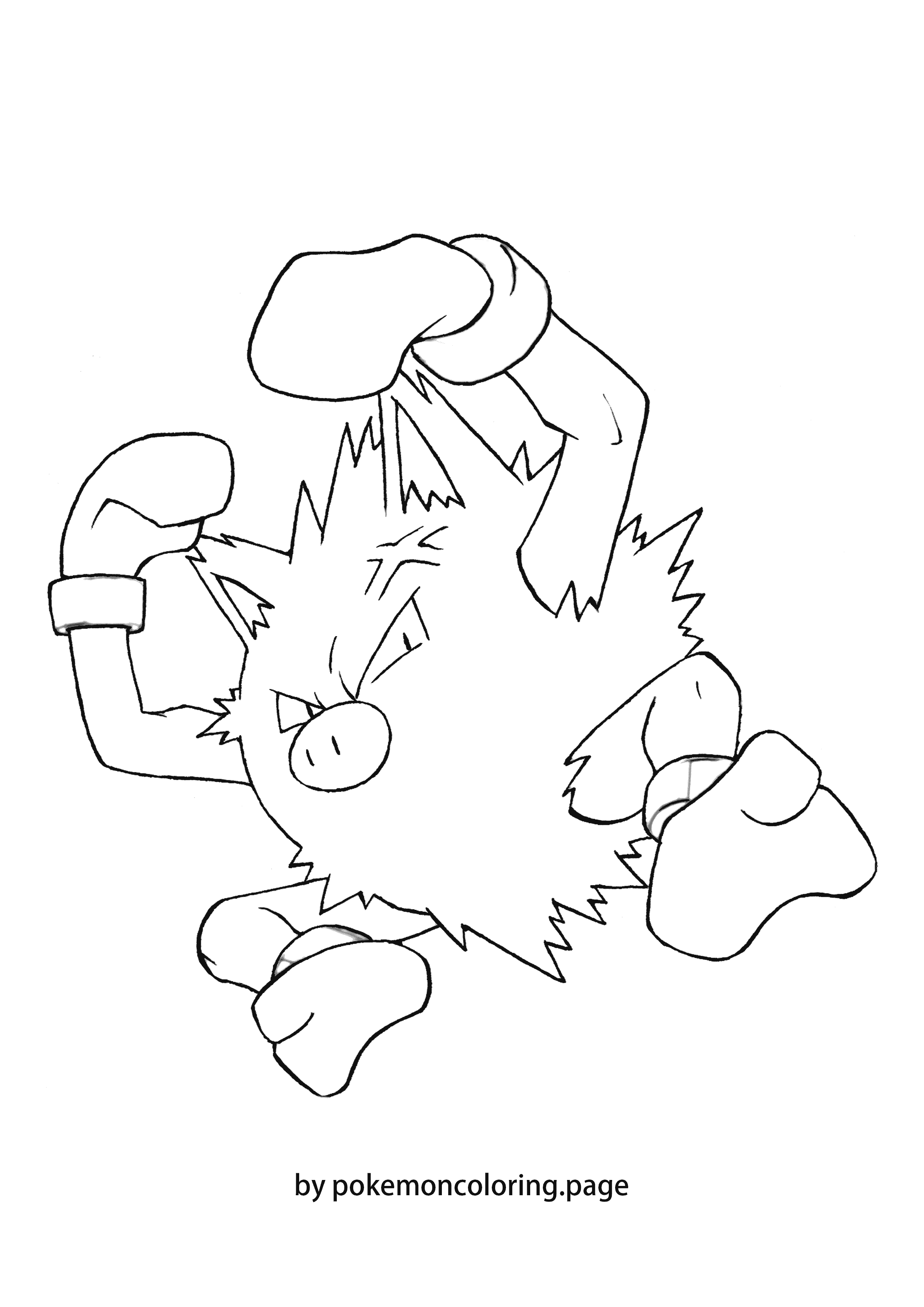 Primeape coloring page (#1)