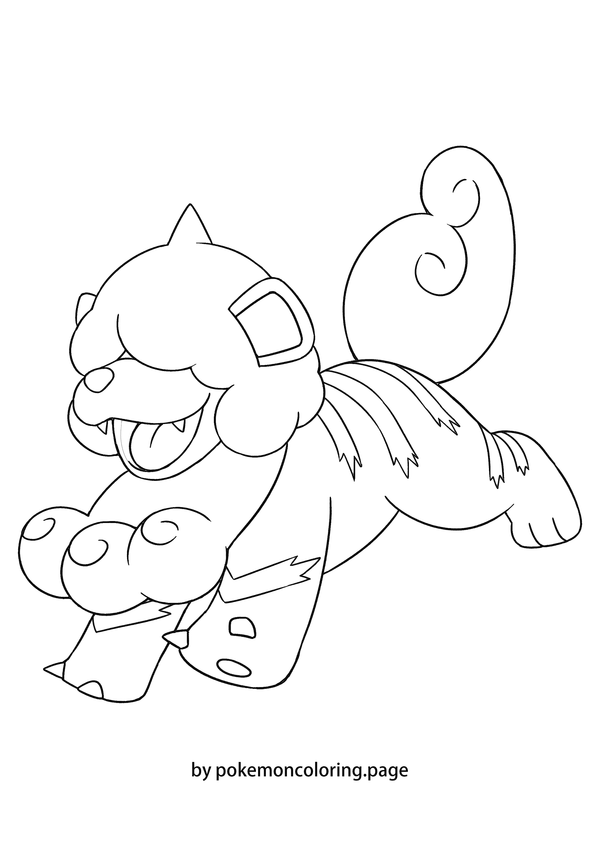 Growlithe Hisui coloring page (#1)