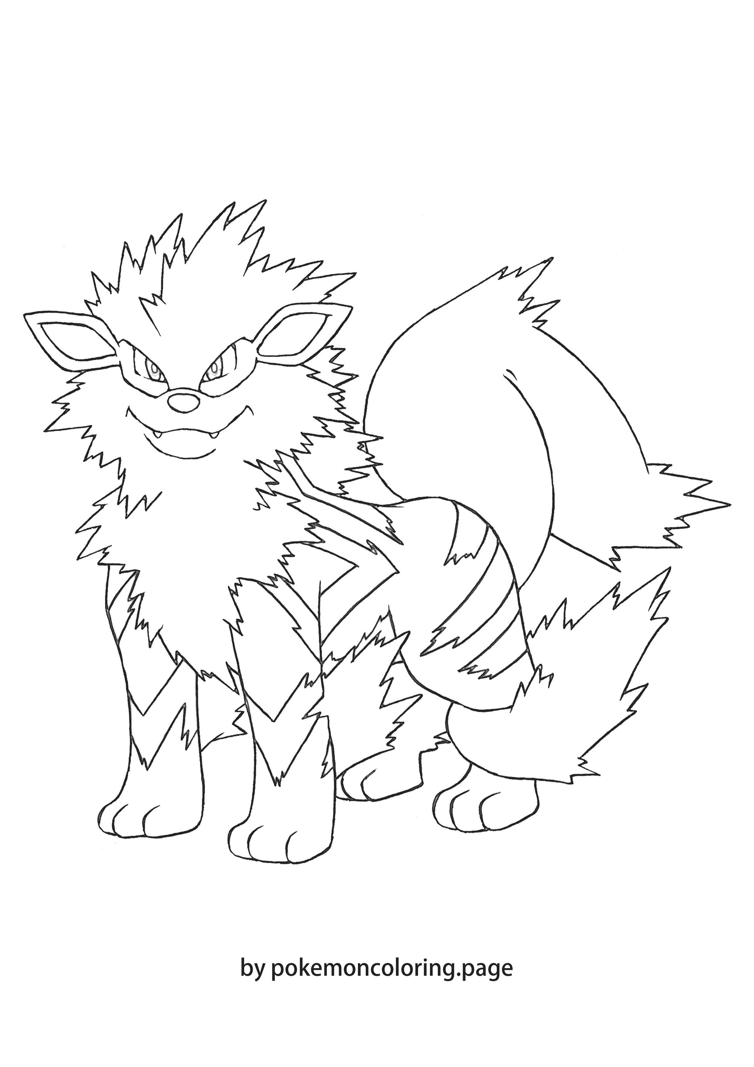 Arcanine coloring page (#1)