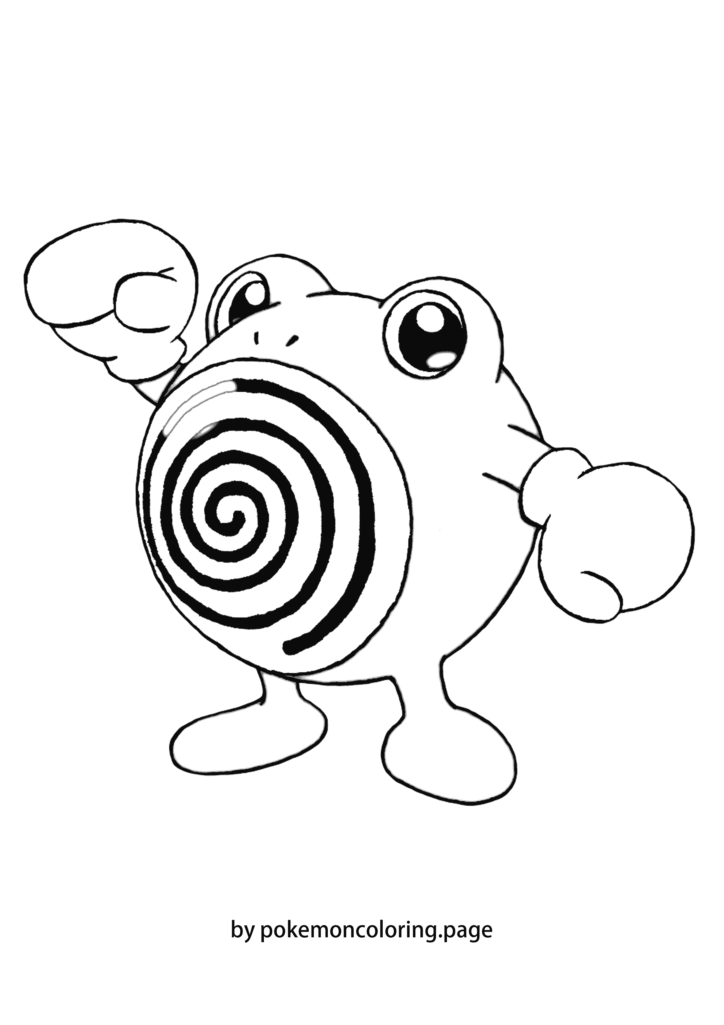 Poliwhirl coloring page (#1)