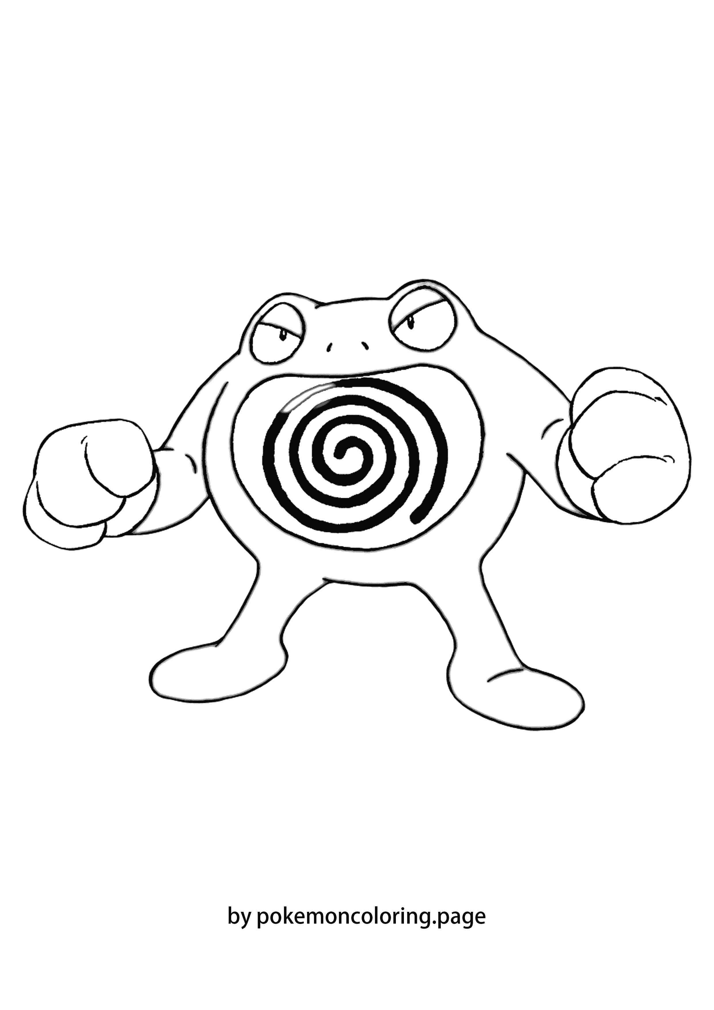 Poliwrath coloring page (#1)