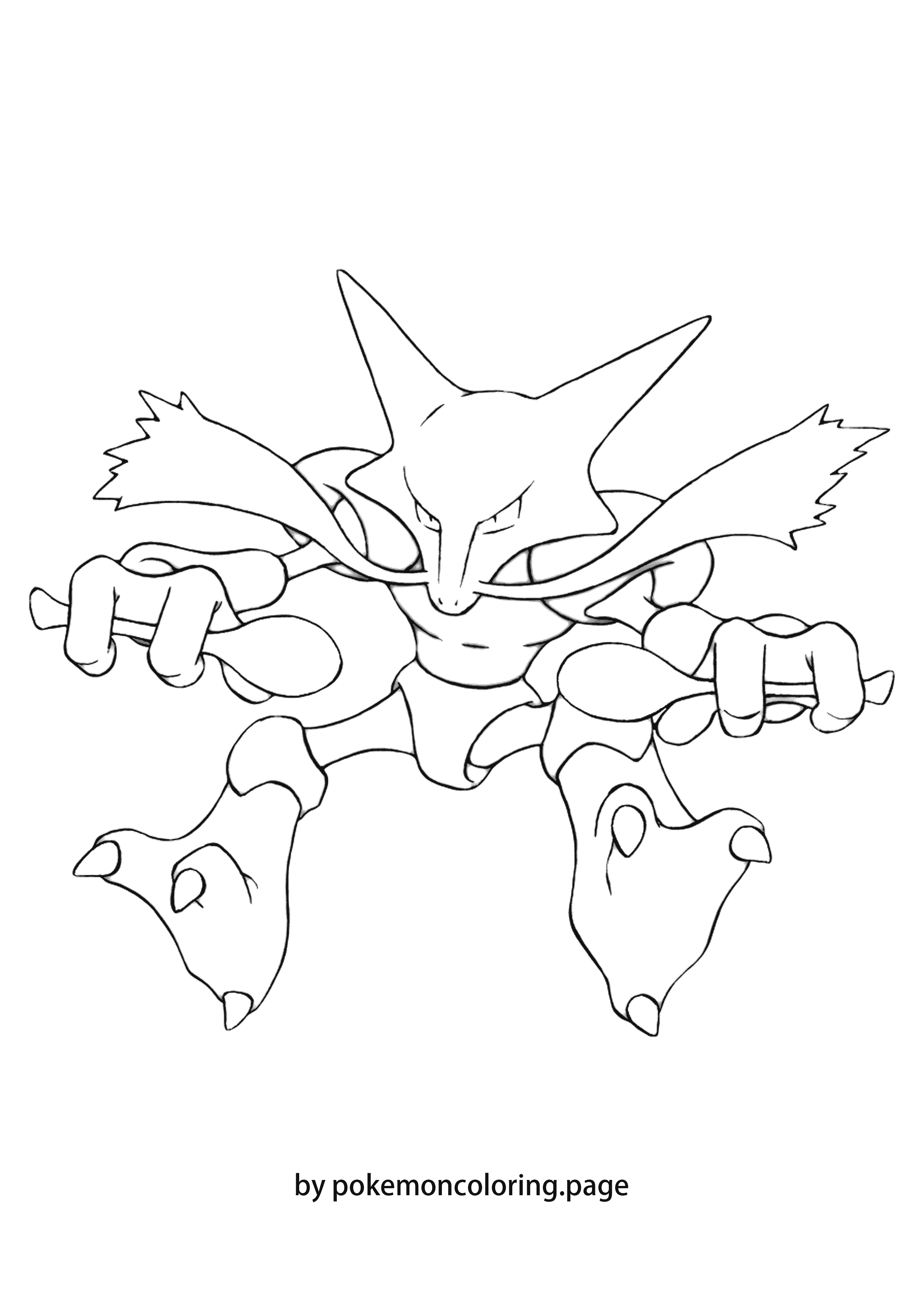 Alakazam coloring page (#1)