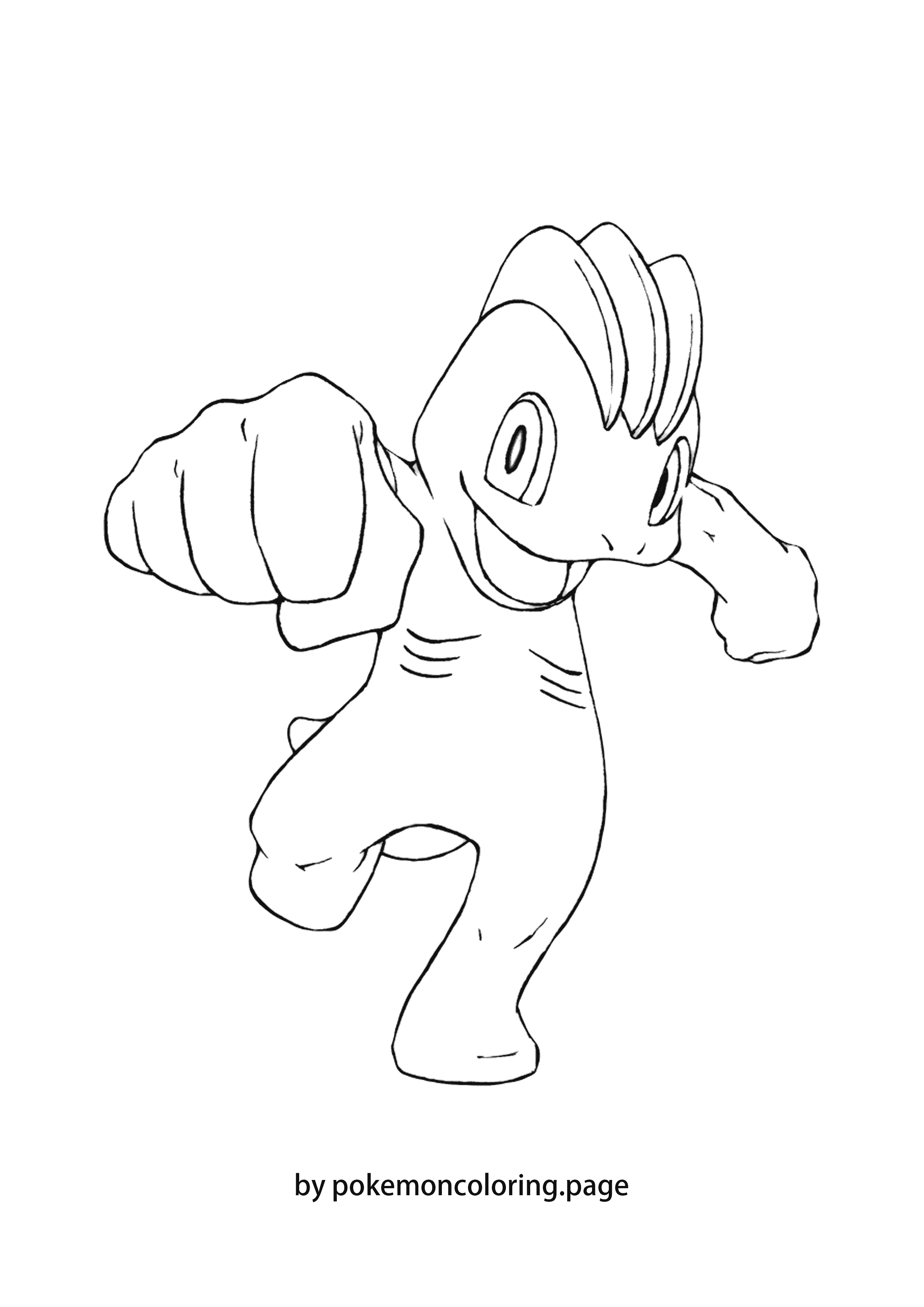 Machop coloring page (#1)